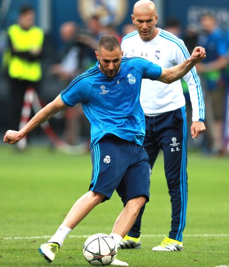 Football. Champions League. Real Madrid's training session
