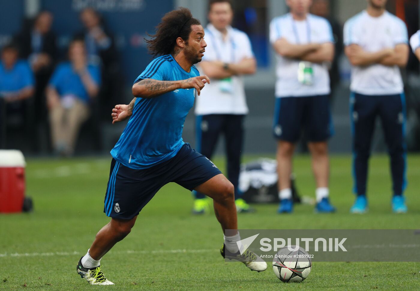 Football. Champions League. Real Madrid's training session