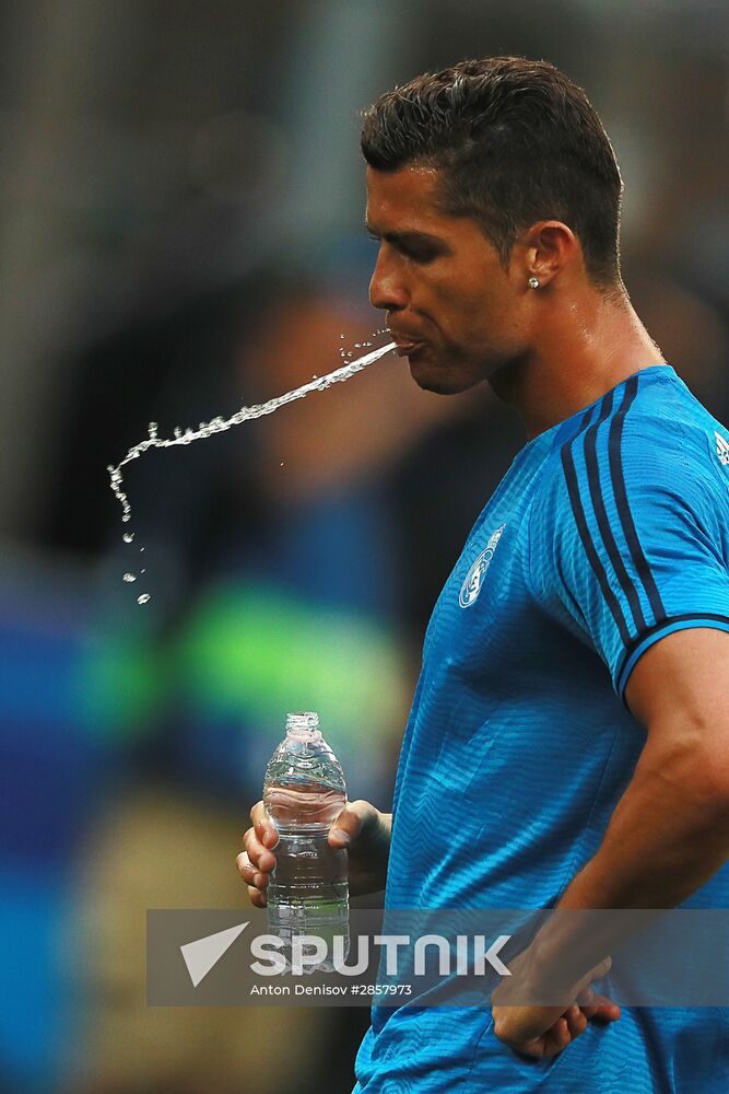 Football. Champions League. Real Madrid's training session