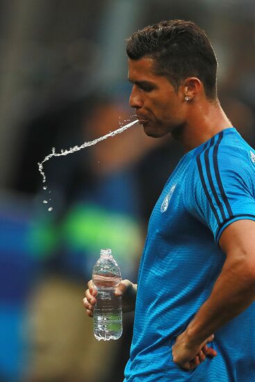 Football. Champions League. Real Madrid's training session