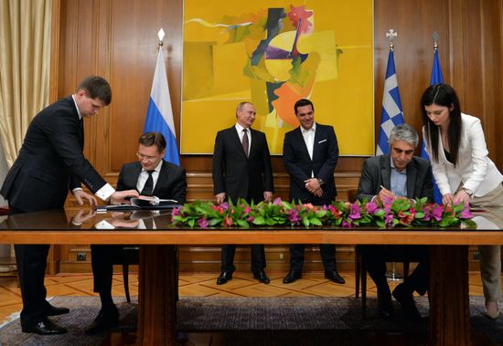 President Vladimir Putin visits Greece