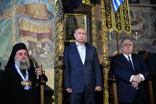 President Vladimir Putin's visit to Greece. Day Two
