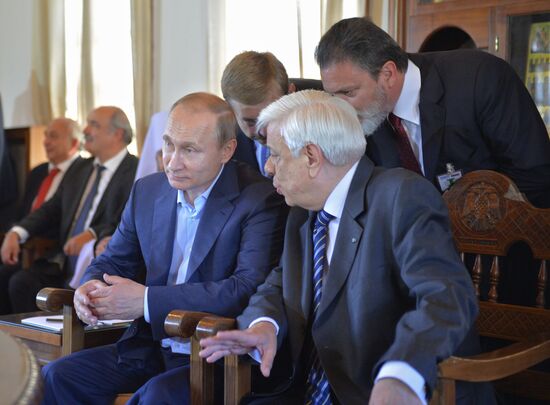 President Vladimir Putin's visit to Greece. Day Two
