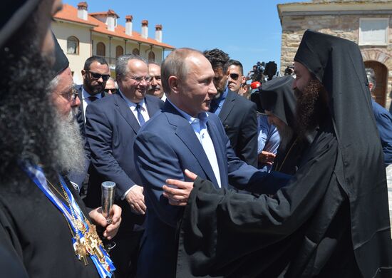President Vladimir Putin's visit to Greece. Day Two