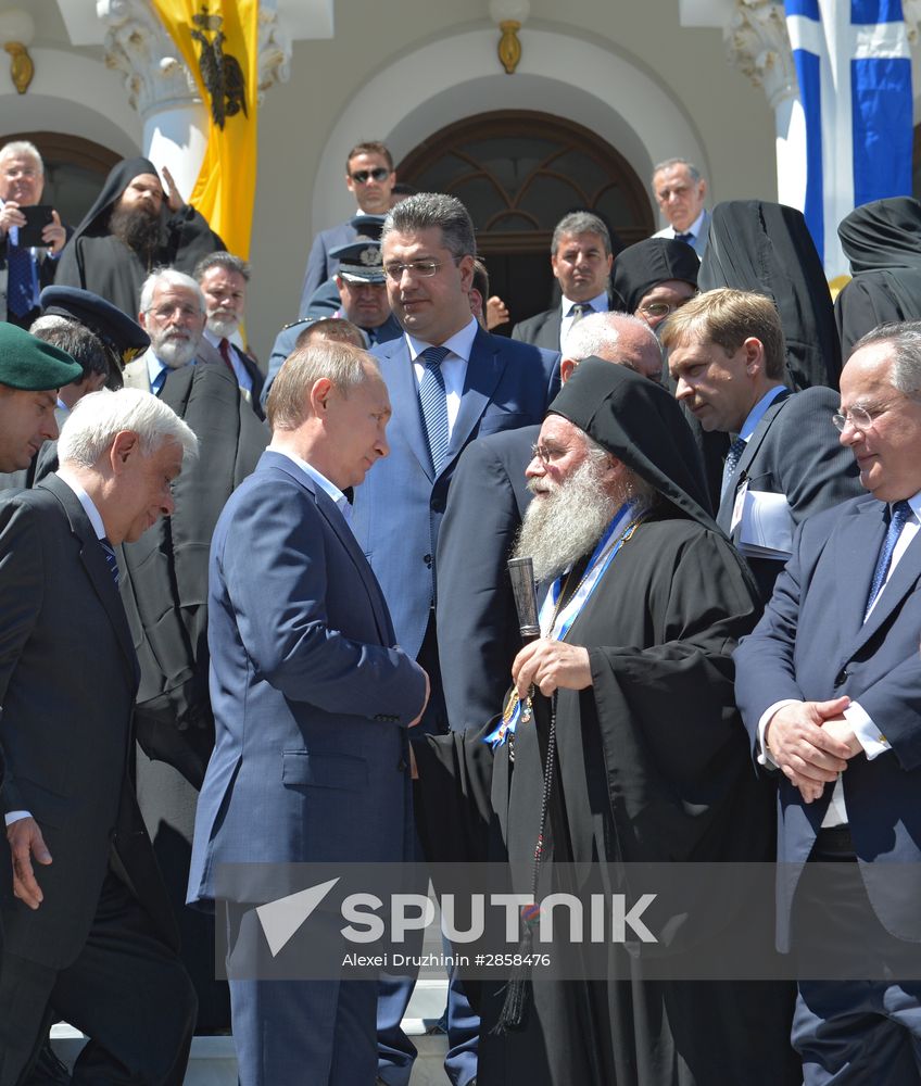 President Vladimir Putin's visit to Greece. Day Two