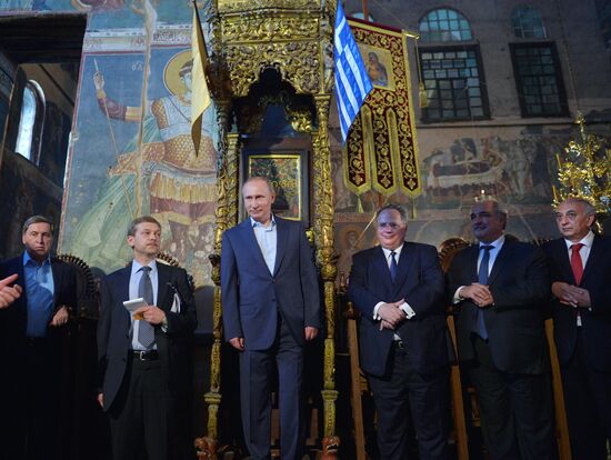 President Vladimir Putin's visit to Greece. Day Two