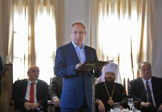 President Vladimir Putin's visit to Greece. Day Two
