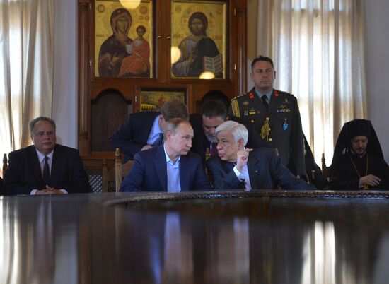 President Vladimir Putin's visit to Greece. Day Two