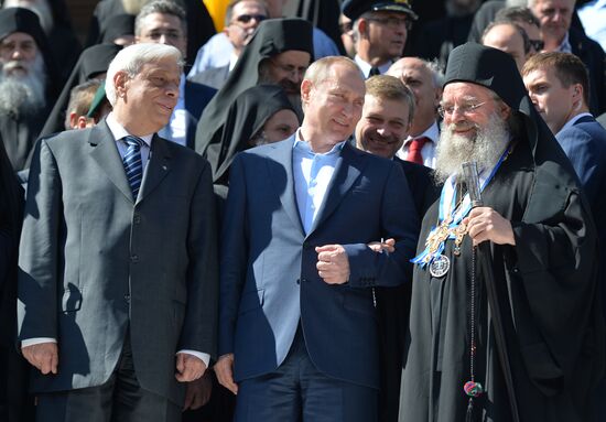 President Vladimir Putin's visit to Greece. Day Two