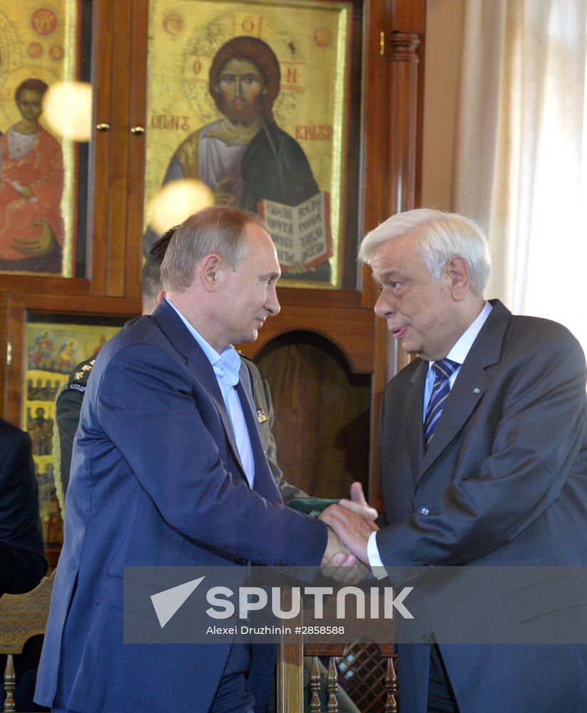 President Vladimir Putin's visit to Greece. Day Two