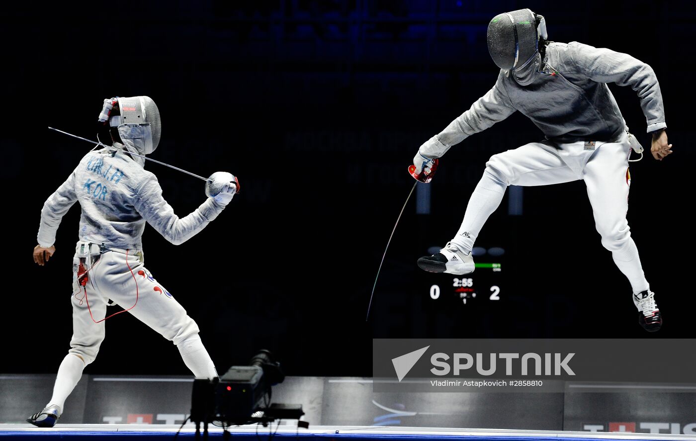 Moscow Sabre international fencing tournament. Men