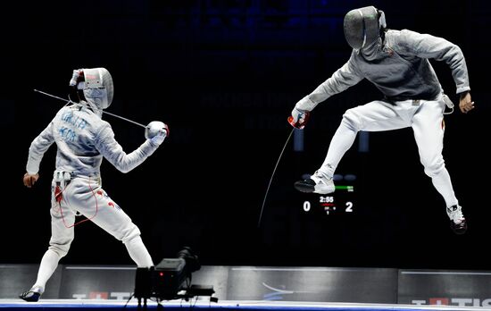 Moscow Sabre international fencing tournament. Men