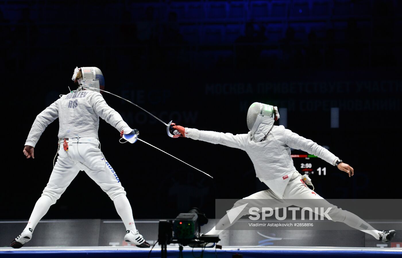Moscow Sabre international fencing tournament. Men