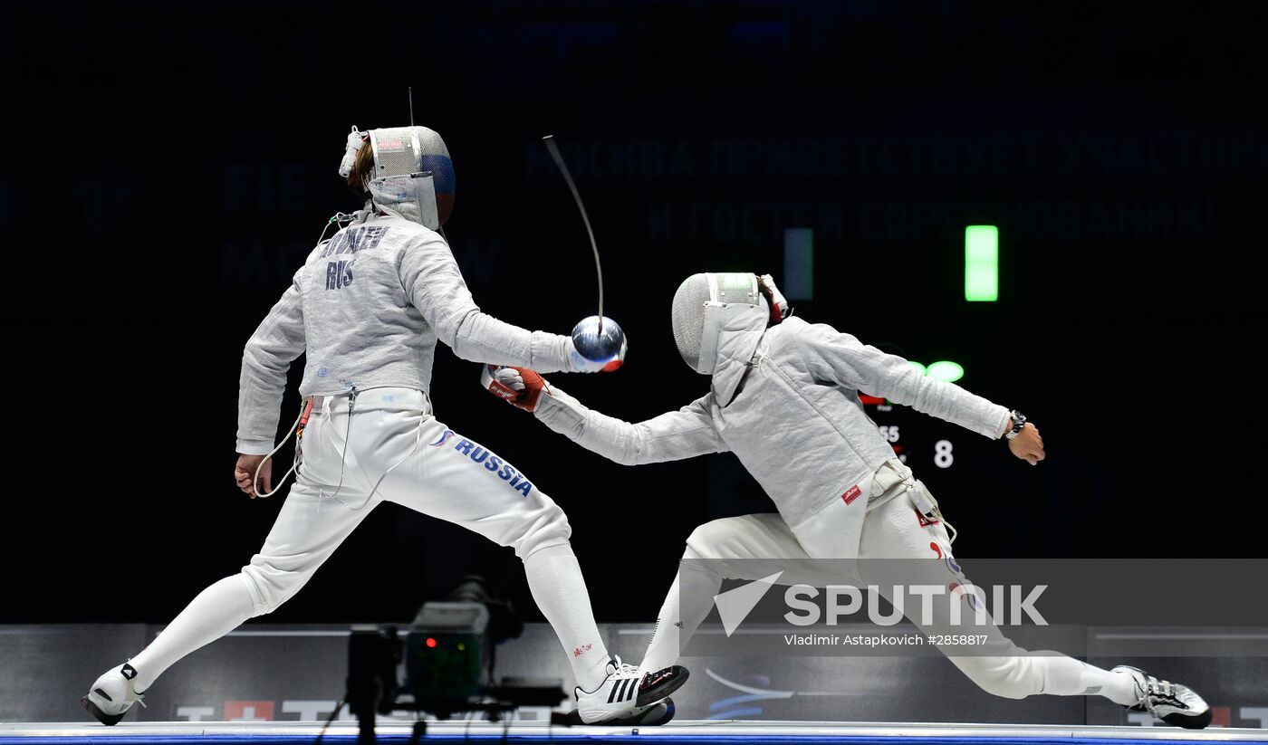 Moscow Sabre international fencing tournament. Men