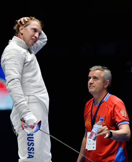 Moscow Sabre international fencing tournament. Men