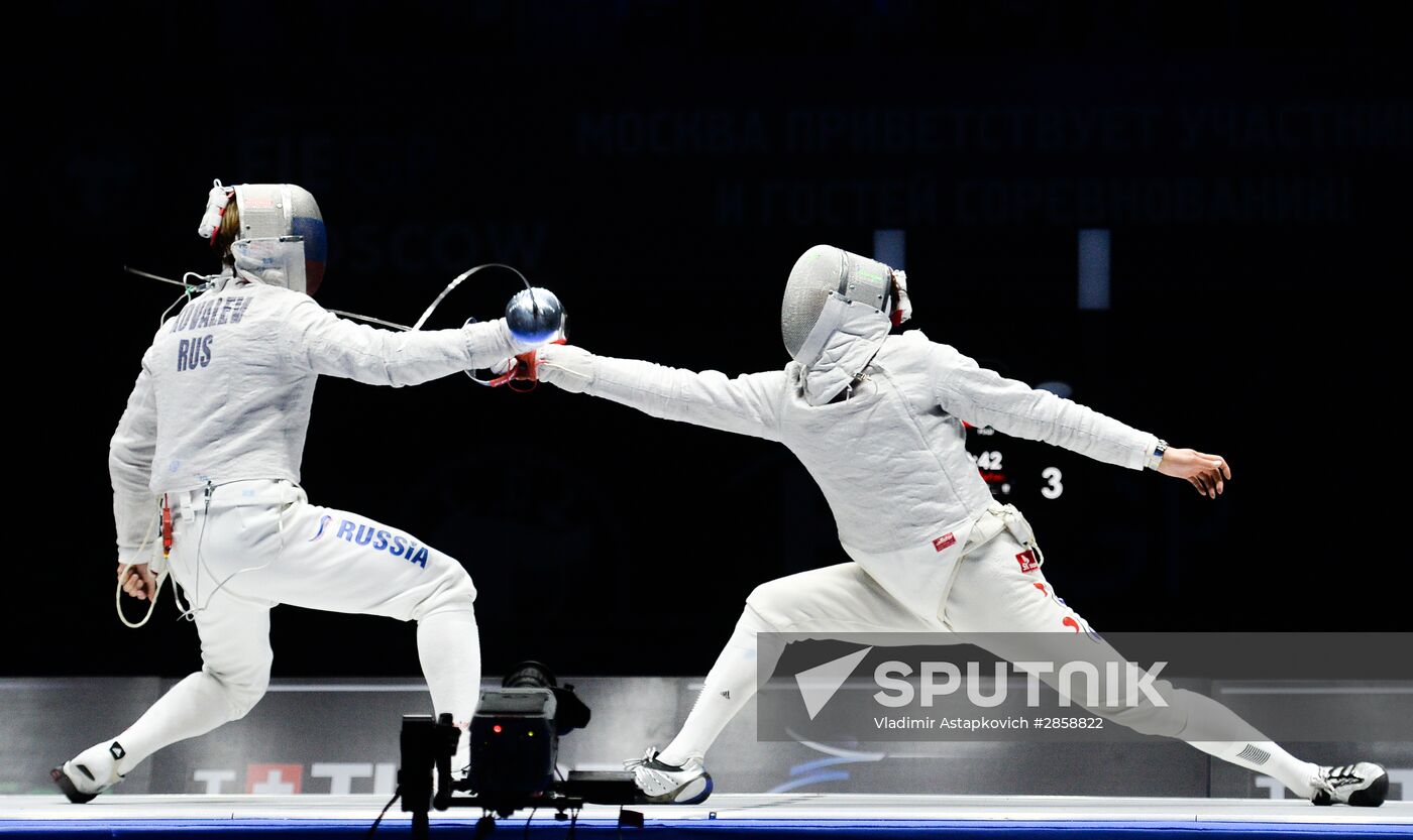 Moscow Sabre international fencing tournament. Men