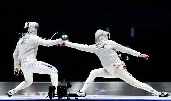 Moscow Sabre international fencing tournament. Men