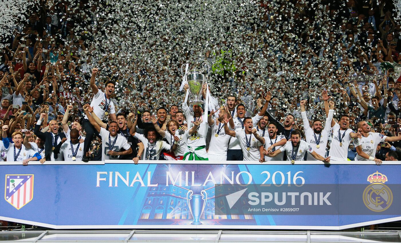 UEFA Champions League final. Real Madrid vs. Atletico Madrid