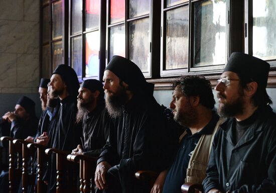 Patriarch of Moscow and All Russia Kirill makes pilgrimage to Mount Athos
