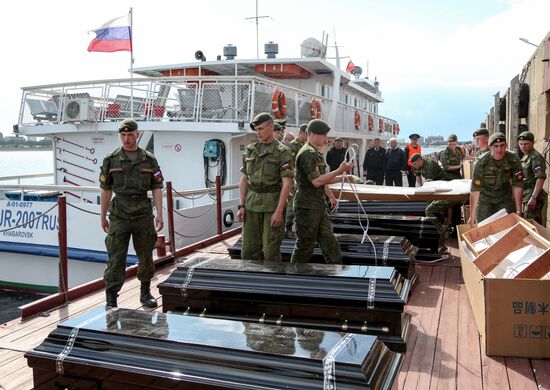 Remains of soldiers killed in Russo-Japanese War brought to Outer Manchuria