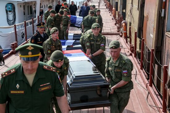 Remains of soldiers killed in Russo-Japanese War brought to Outer Manchuria