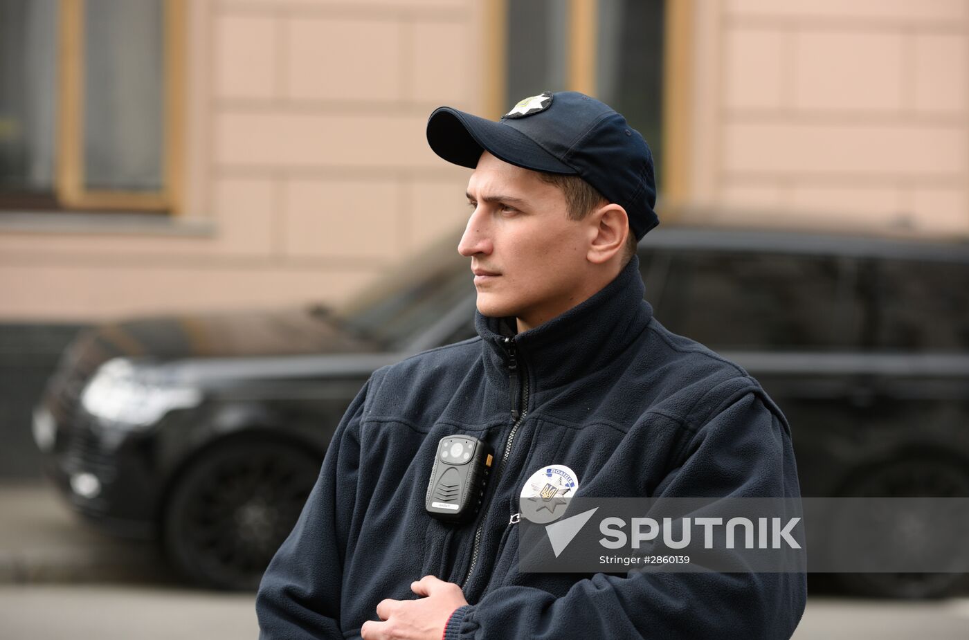 Officers of the Ukrainian police in Kiev