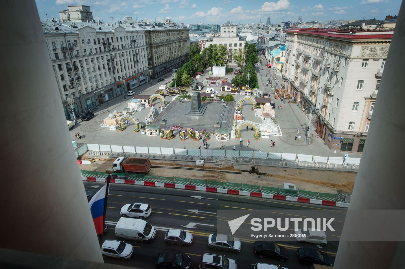 Large-scale reconstruction of Tverskaya Street in Moscow