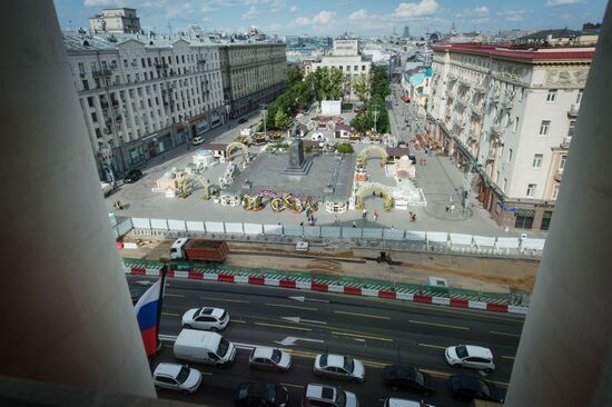 Large-scale reconstruction of Tverskaya Street in Moscow