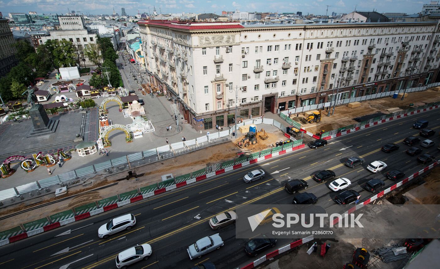 Large-scale reconstruction of Tverskaya Street in Moscow
