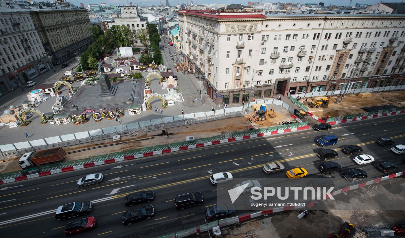 Large-scale reconstruction of Tverskaya Street in Moscow