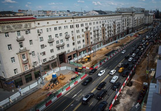 Large-scale reconstruction of Tverskaya Street in Moscow