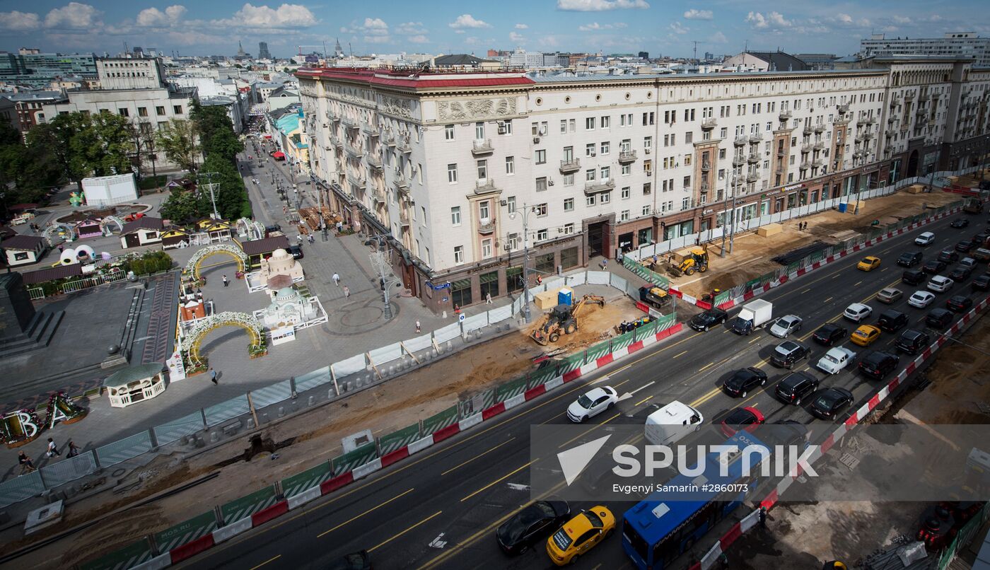 Large-scale reconstruction of Tverskaya Street in Moscow