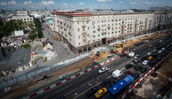 Large-scale reconstruction of Tverskaya Street in Moscow