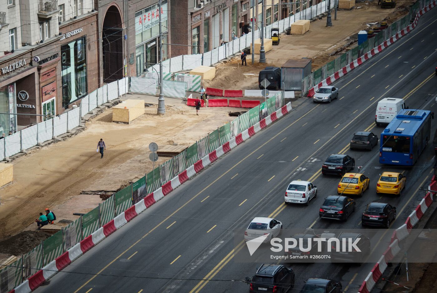 Large-scale reconstruction of Tverskaya Street in Moscow