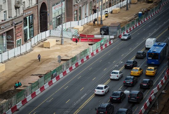 Large-scale reconstruction of Tverskaya Street in Moscow