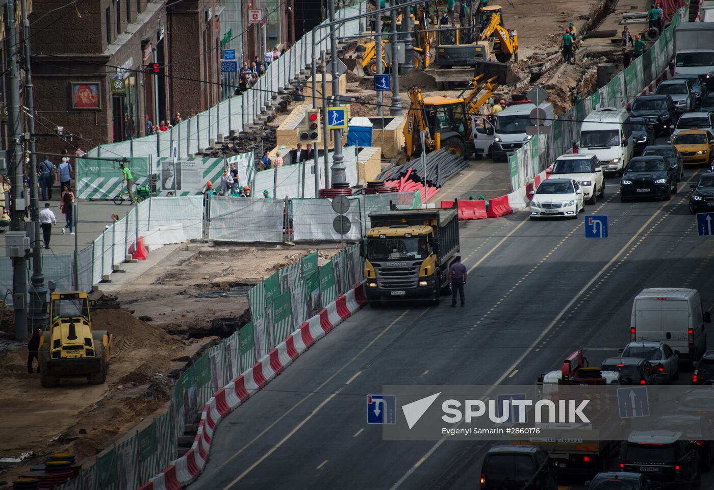 Large-scale reconstruction of Tverskaya Street in Moscow