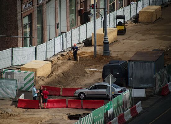 Large-scale reconstruction of Tverskaya Street in Moscow