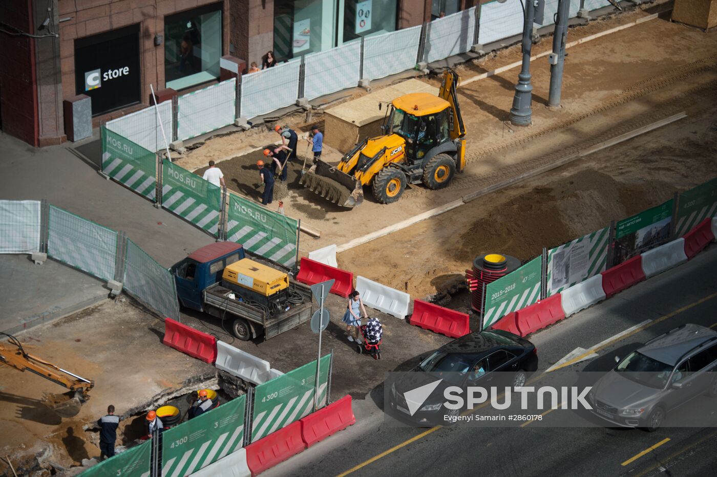 Large-scale reconstruction of Tverskaya Street in Moscow