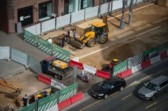 Large-scale reconstruction of Tverskaya Street in Moscow