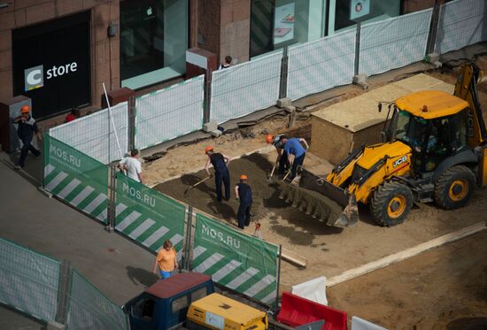Large-scale reconstruction of Tverskaya Street in Moscow