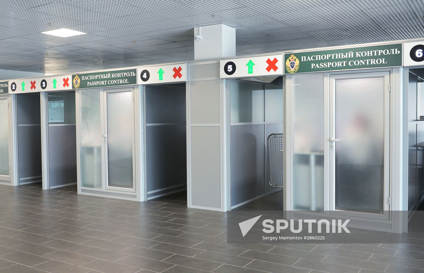 Prime Minister Dmitry Medvedev visits new international airport in Zhukovsky