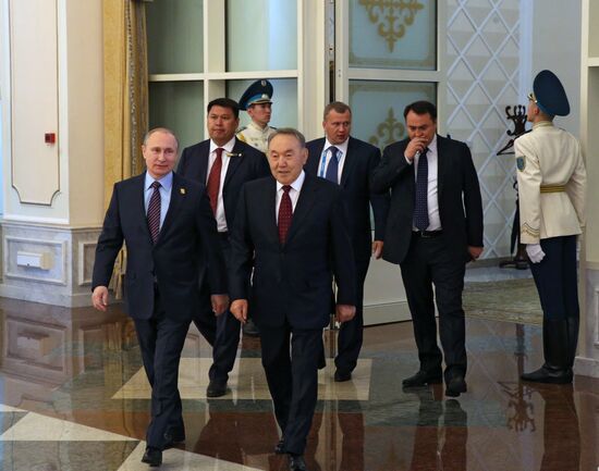Russian President Vladimir Putin visits Kazakhstan