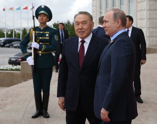 Russian President Vladimir Putin visits Kazakhstan