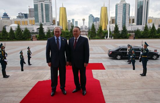 Russian President Vladimir Putin visits Kazakhstan