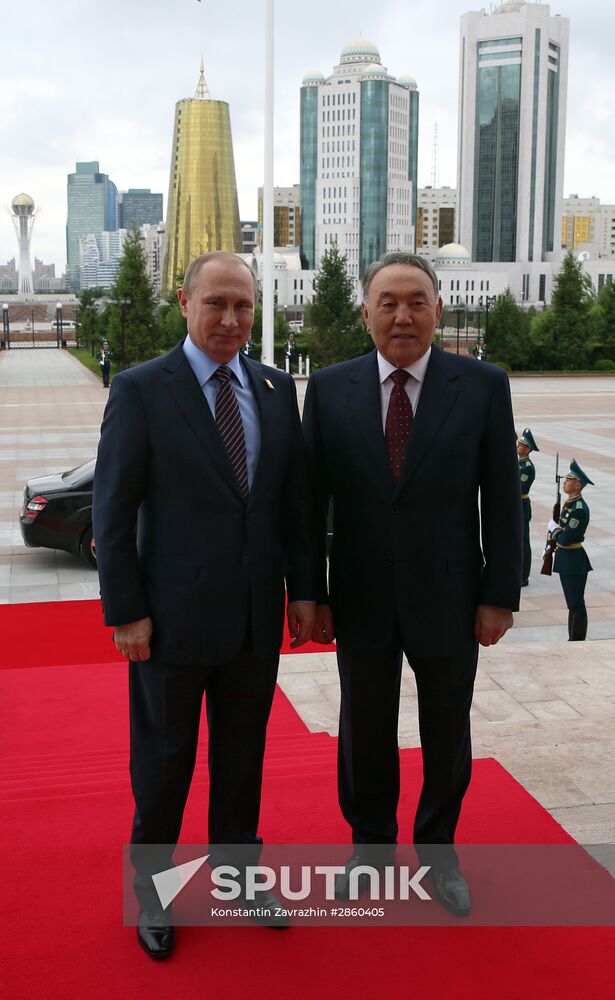 Russian President Vladimir Putin visits Kazakhstan