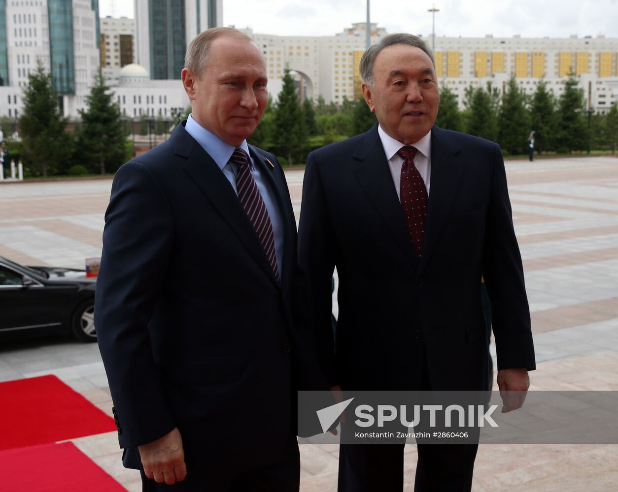 Russian President Vladimir Putin visits Kazakhstan