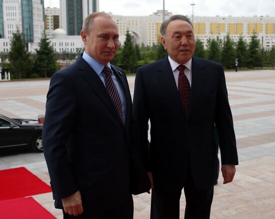 Russian President Vladimir Putin visits Kazakhstan