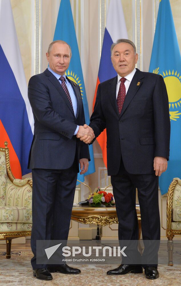 Russian President Vladimir Putin visits Kazakhstan