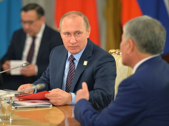 Russian President Vladimir Putin visits Kazakhstan