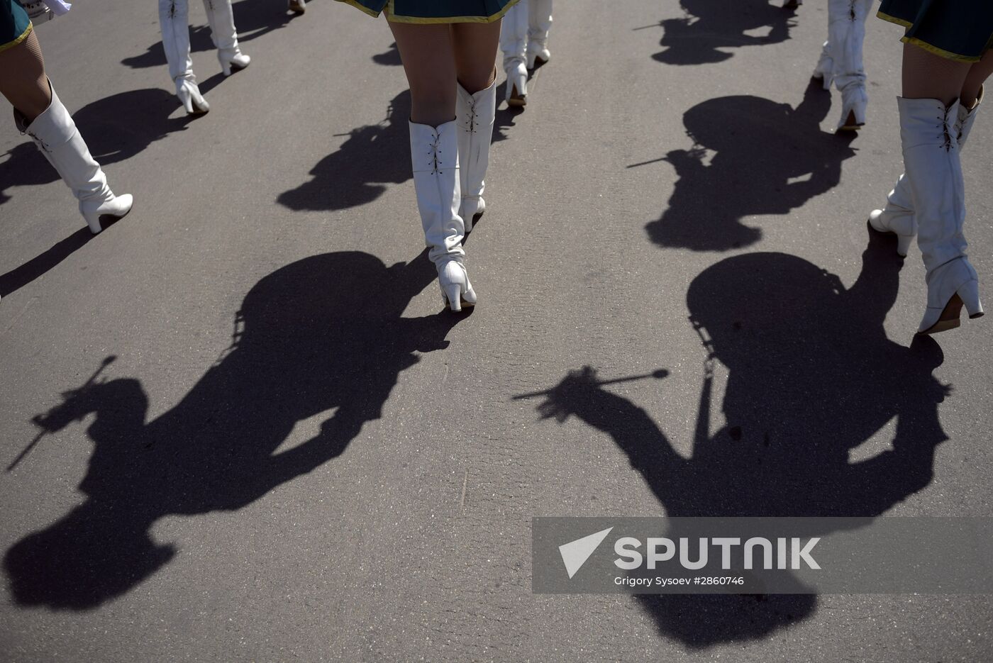 DrumsfestRussia participants parade in Moscow
